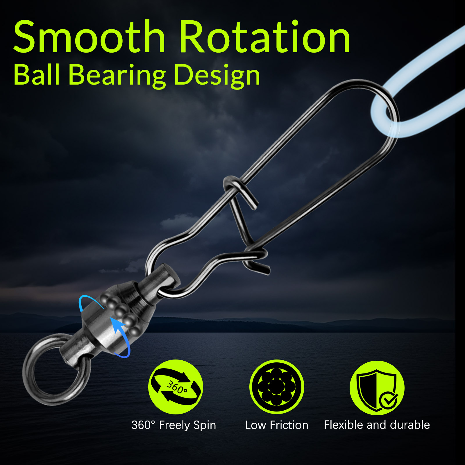 9KM 10PCS Ball Bearing Swivel  - đánh giá và giá Baitcasting Reel