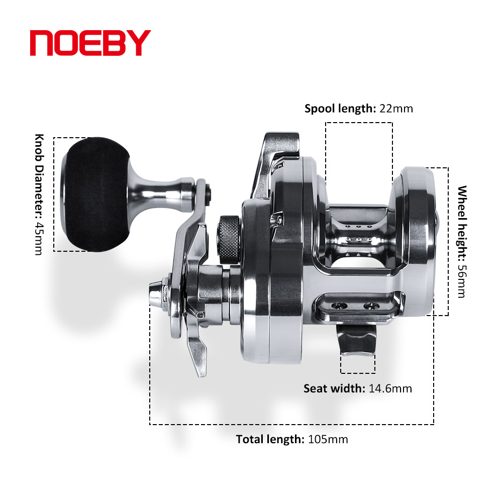 NOEBY Slow Pitch Jigging Reel  - đánh giá và giá Trolling Reel